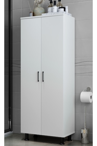Teo Banyo Çok Amaçlı Dolap 5 Bölmeli Beyaz