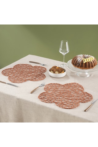 Karaca Home Daisy Amerikan Servisi 2'li Set Turuncu