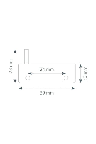 Canex Cam Menteşesi U Tipi 50 Adet / Krom