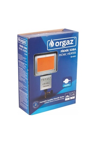 Orgaz Sb600 Dedantörlü Kamp Piknik Tüp Sobası Dar Çember Çok Renkli