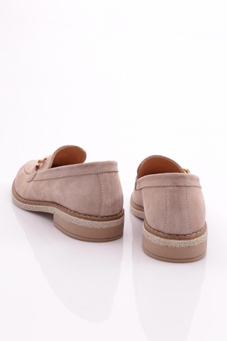 Dgn 246 Kadin Loafer Ayakkabi 246-1567-R0186 Bej Süet