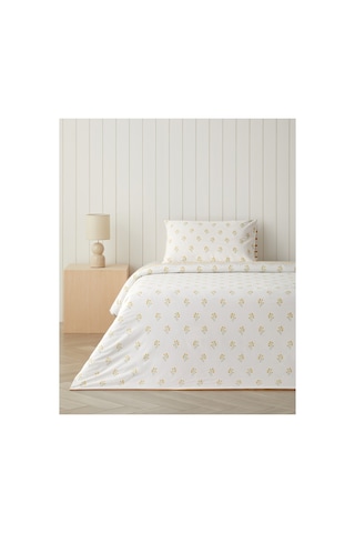 English Home Butter Bloom Pamuklu Tek Kişilik Nevresim Seti 160x220 Cm Hardal Hardal Sarı
