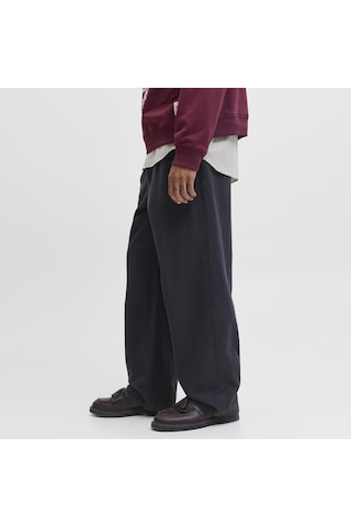 Jack & Jones Erkek Wide Leg Chino Pantalon - Bill - 12282295 Lacivert