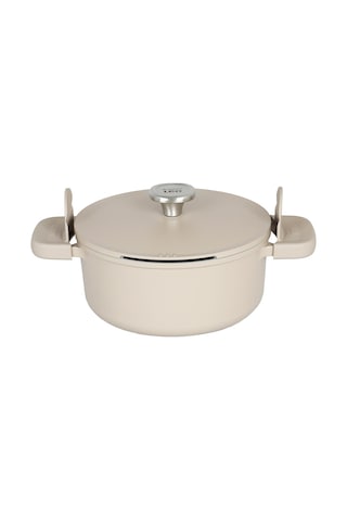 Berghoff Leo Phantom Yapışmaz Kapaklı Tencere Latte 24 Cm 8501449 Krem