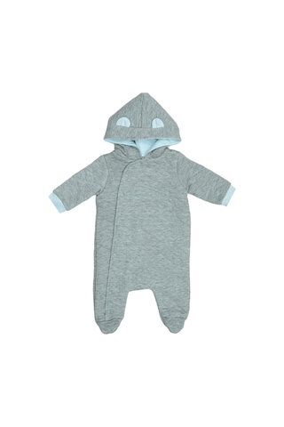 Mammaramma Winter Collection Dışı İçi Pamuklu Dolgulu Kışlık Astronot Tulum Kozmonot Tulum 6-9 Ay Gri Diğer