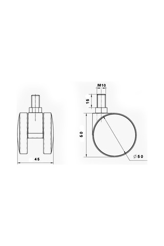 Mekar M10 Cıvatalı Teker Büyük 55 Mm 4 Adet Pk001mekal02 Renkli