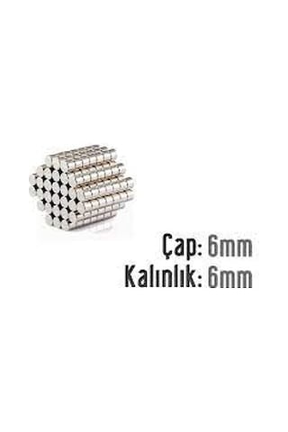 Neodyum Mıknatıs 6x6 Mm 10 Adet