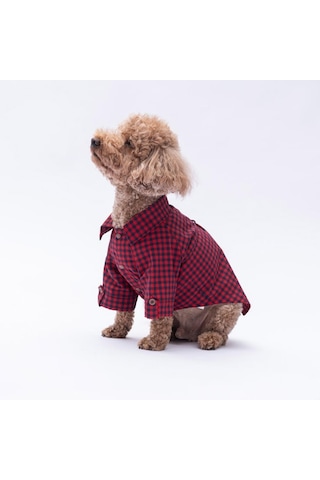 Kırmızı Luss Kedi Köpek Gömleği - Kedi Köpek Kıyafeti