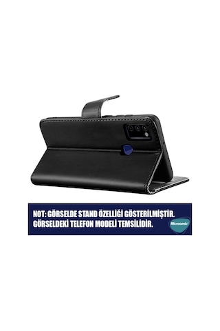 Apple Iphone 13 Ile Uyumlu Kılıf Delux Leather Wallet Siyah Col107362-siyah