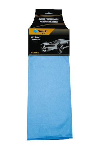 1 Adet Spark Active Mikrofiber Oto Temizlik Ve Cam Silme & Kurulama Bezi 40x60 Cm.