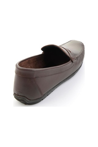 Kahve Hakiki Deri Erkek Loafer Ayakkabı E01523111103 Kahve