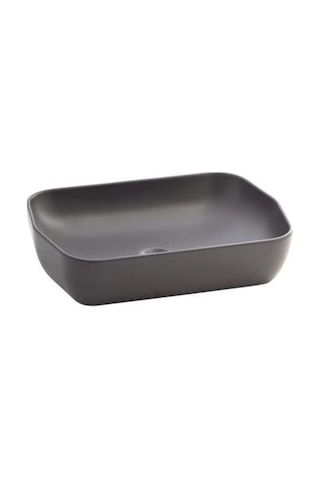 Seramiksan Tezgahüstü Lavabo Mat Antrasit 55 CM