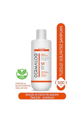 Dermalog ve Kalıntı Giderici Tuzsuz Şampuan 500 ML