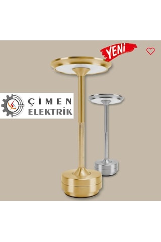 Cata Ct 8438 Toronto Gold Kasa 3 Renkli Dokunmatik Şarjlı Masa Lambası