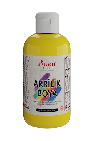 Red Rose Sarı Akrilik Boya 250 G