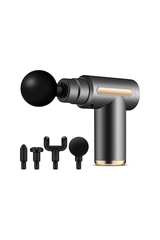 Auhma AMG6 Yüksek Tork Motor 6 Kademeli Derin Doku Masaj Tabancası - Siyah