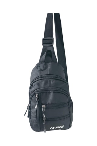Anılbags Anıl Bags Keten Kumaş Siyah Ve Usb Çıkışlı, Askılı Çapraz Göğüs