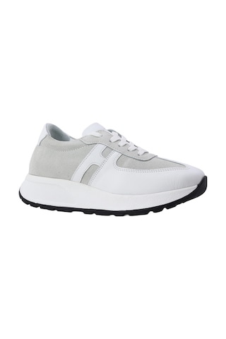 Albishoes Albini Kadın Hakiki Deri Ve Süet Günlük Spor Ayakkabı Beyaz