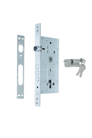 Çelik Kapı Monoblok Alt Kilit + Barel + Karşılık