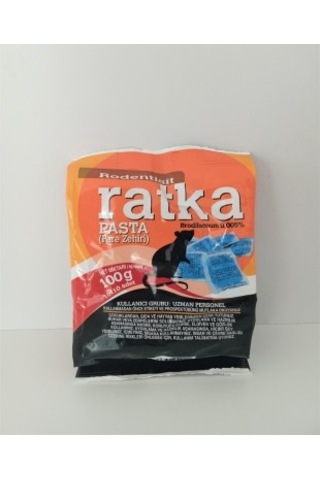 Ratka Fare Zehiri 100 Gr Fare Pastası Fare İlacı Fare Zehri Ratka