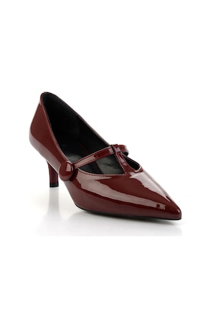 Bambi Bordo Kadın Klasik Topuklu Ayakkabı K01188051008 Bordo