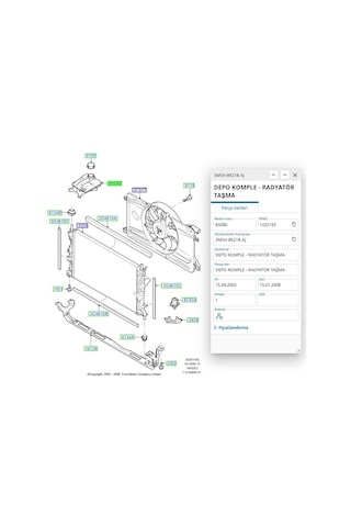 Radyatör Yedek Su Deposu C.max Focus Kuga 1.6 Bnz 04 Kal 343845 - 3m5h 8k218 Aj