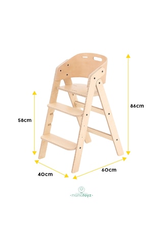 Mamatoyz My Chair OnlyChair NATURAL Mama Sandalyesi Sadece Sandalye Natural