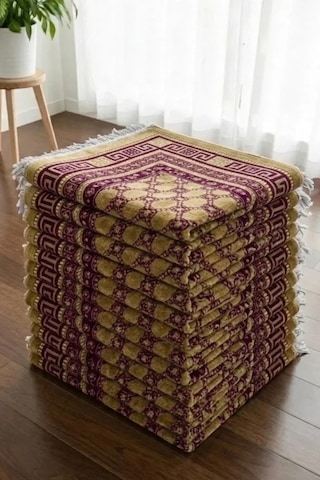10 Adet Kadife Seccade Eflatun 70cmx110cm 400gr Hac Ve Umre Çok Renkli