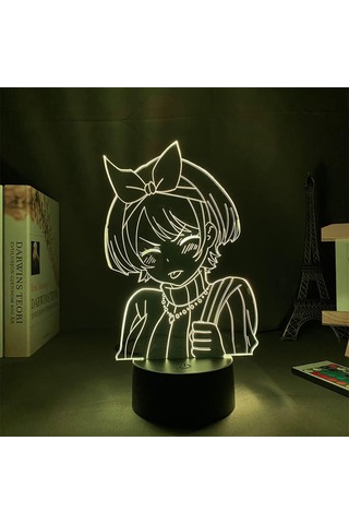 3d İllüzyon Lambası Anime Kız Arkadaş Kirala Sarashina Ruka Figürlü Gece Lambası Çocuklar İçin Yatak Odası Dekoru Komodin Renkli Masa Lambası Çok Renkli