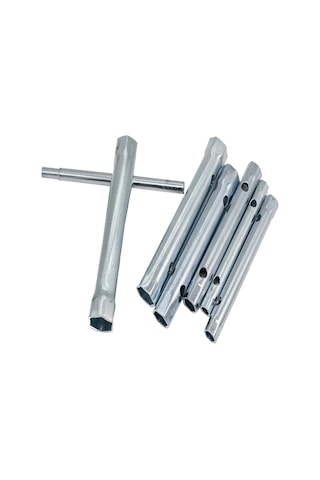 Borulu Lokma Anahtar Takımı Kovan Tipi T Kol Buji Anahtar Seti 5l