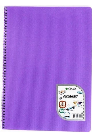 Çınar A4 Defter 60 Yp. Kareli Spr. Pp. Kpk. Colormaxı Çok Renkli