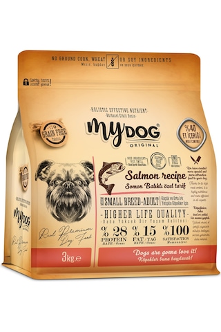 Mydog Az Tahıllı Somon Balıklı Küçük Ve Orta Irk Köpek Maması...