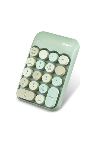 Mofii X910 2.4g Kablosuz Klavye Sayısal Klavye Taşınabilir 18 Tuşlu Finansal Muhasebe Ofis Klavyesi Yeşil Karışık Renk