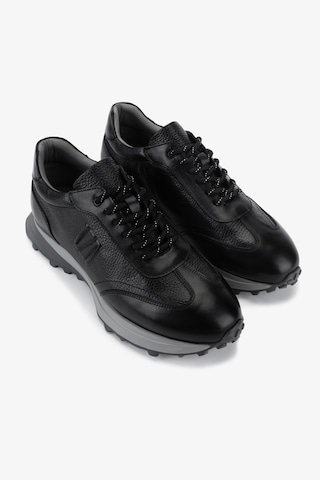 Valmenti Erkek Hakiki Deri Siyah Sneakers & Spor Ayakkabı 383 6400 Erk Ayk Y25 Sıyah Dr/carbon
