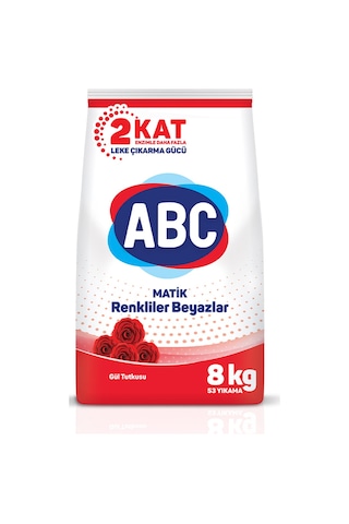 Abc Matik Gül Tutkusu Toz Çamaşır Deterjanı 8 KG