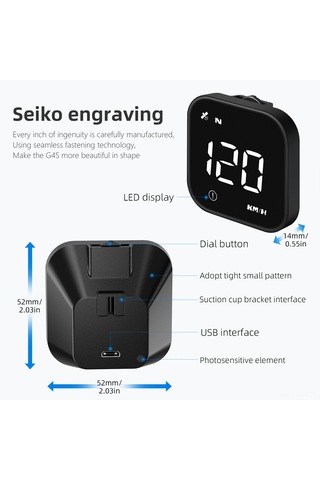 Vkemall G4s Gps Hud Ekran: Hız, Yön, Zaman, Aşırı Hız Ve Yorgunluk Uyarısı İle Güvenli Sürüş