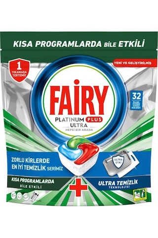 Fairy Platinum Plus Ultra Bulaşık Makinesi Deterjanı 32 Tablet