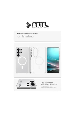Samsung S26 Ultra Uyumlu Animasyonlu Şeffaf Magsafe Şarj Destekli Sararmayan Sert Kılıf