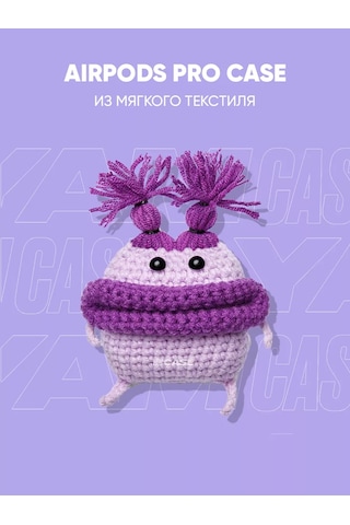 Yamcase Airpods Uyumlu Pro, Pro 2 İçin Peluş Kılıf, Kulaklık Kılıfı 143639917 Violet