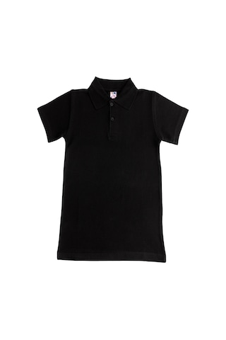 Angelos Girls Kız Çocuk Okul Tarz %100 Pamuk T-shirt -5-17 Yaş Ag006 Siyah