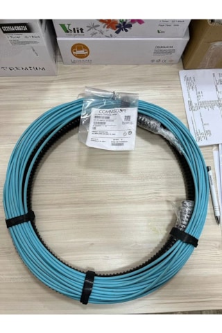 12 Coreom4 Mpo Fiber Optik Kablo 25 Metre