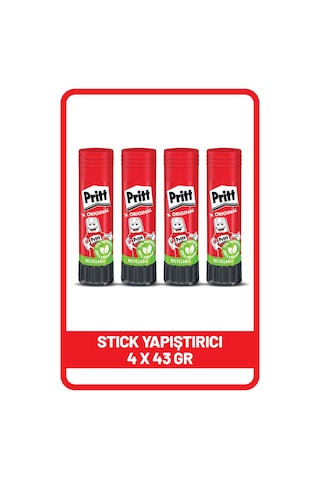 Pritt Stick 43 gr 4'lü Yapıştırıcı Pritt Stick 43 gr 4'lü Yapıştırıcı