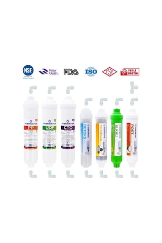 Kapalı Kasa Su Arıtma Cihazı Filtresi 7 Li Filtre Seti Membransız