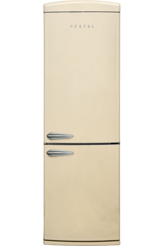 Vestel RETRO NFK37211 330 L No-Frost Buzdolabı Bej
