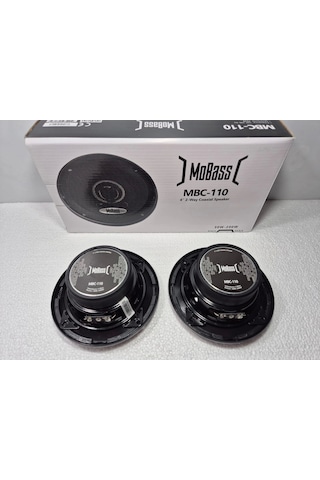 Mobass 10cm Hoparlör Mobass Mbc-110 - 200w Kapaklı , Tweeterli Torpido Ve Kapı Hoparlörü 10cm
