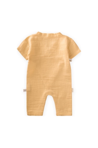 Cigit Organic Kruvaze Müslin Tulum 0-9 Ay Sundres Sarı