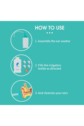 Youtek Mavi Ev Kullanıma Uygun Toplum İçin Kulak Mumu Temizleyici, Basma Kontrollü Sulama Sistemi Seti Mavi