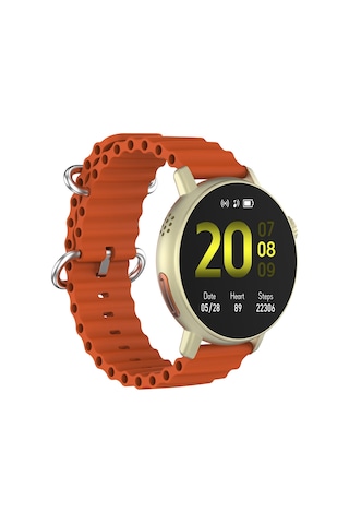 Logia Active6 Yuvarlak Alüminyum Kasa Spor Silikon Kordon Akıllı Saat
