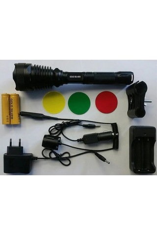 Gold Silver Gs-2800 10 Watt Led Feneri Siyah