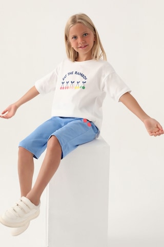 Rolypoly Eat The Rainbow Krem Kız Çocuk Kapri Takım 5274-43022 Krem